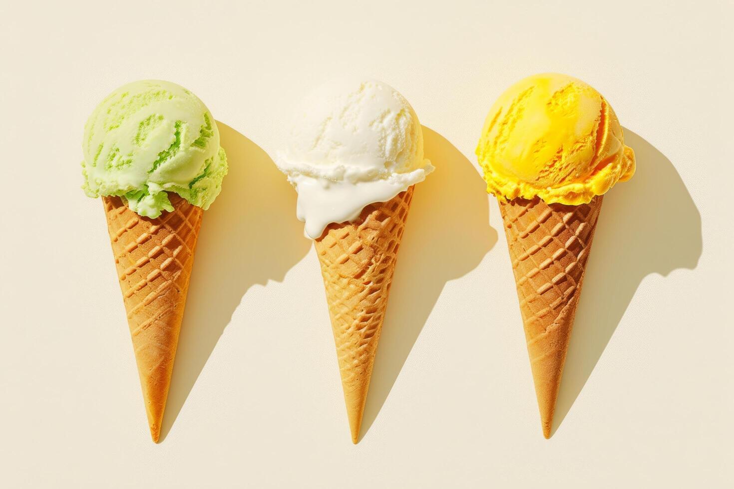 Vibrant ice cream graphics for branding inspiration photo
