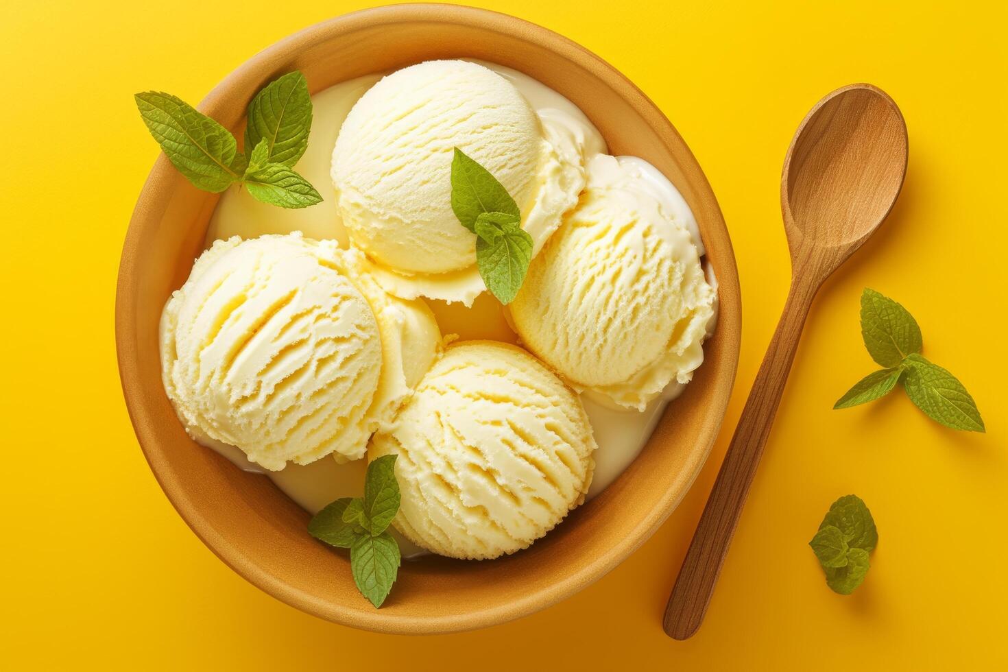Refreshing ice cream textures for digital art photo