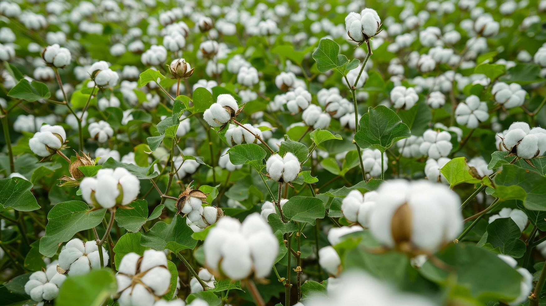 Calming ready to harvest cotton landscapes for web use photo