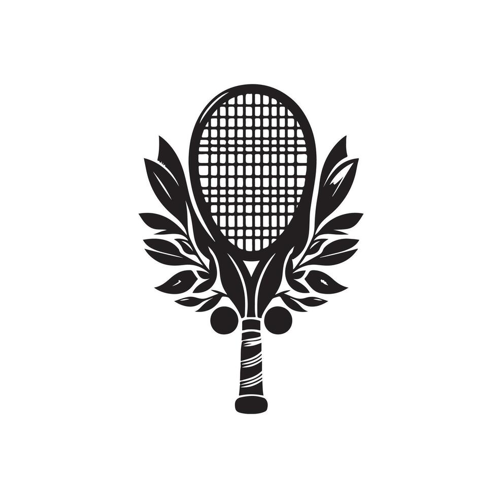 Squash racket logo illustration 46349217 Vector Art at Vecteezy