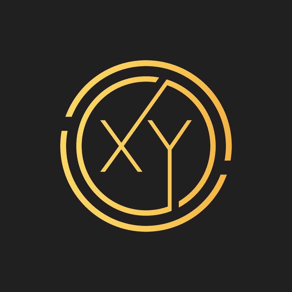 Luxury letter XY logo design.Royal premium letter XY logo design template vector