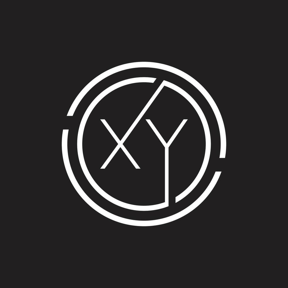 Luxury letter XY logo design.Royal premium letter XY logo design template vector
