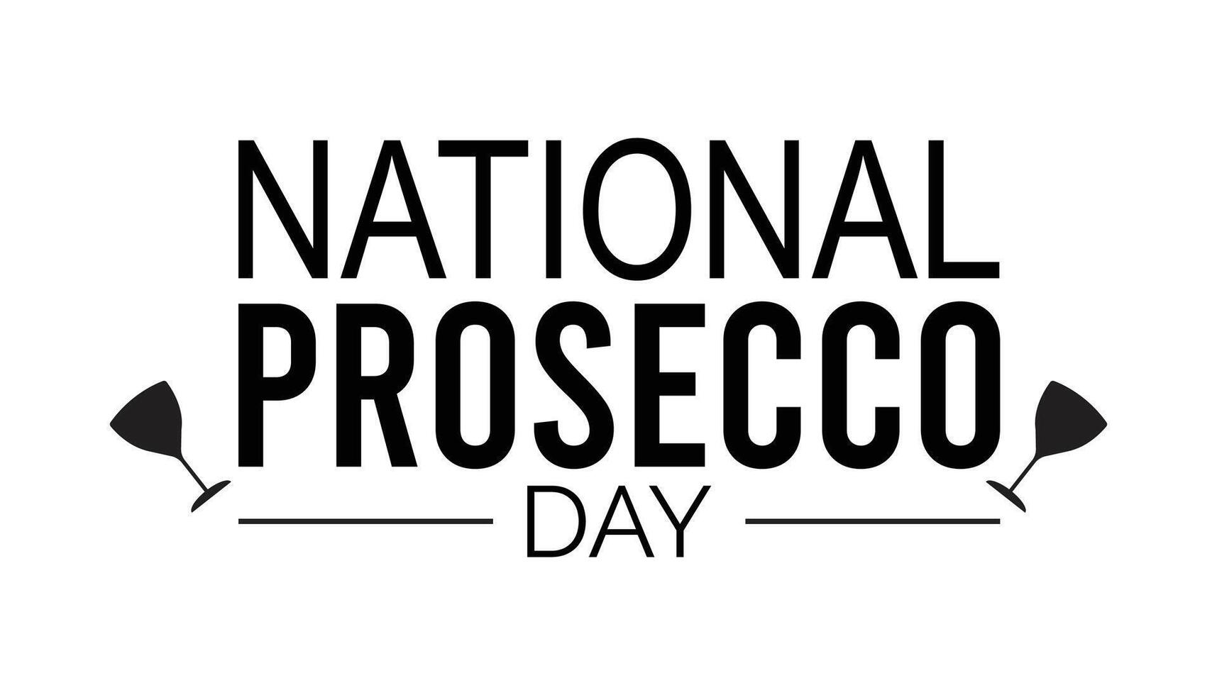 National Prosecco Day is observed every year on August.banner design template illustration background design. vector