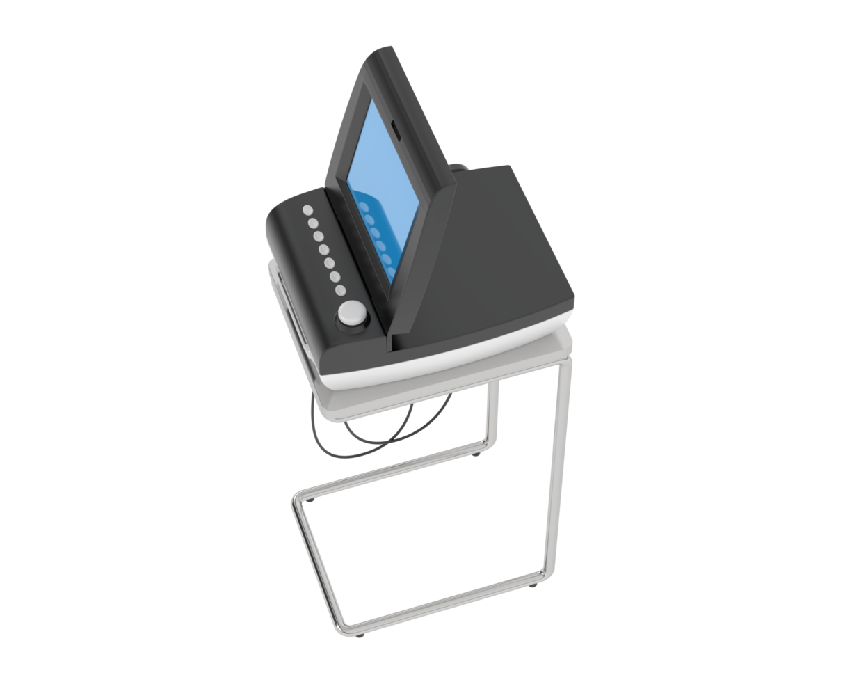 Fetal monitor isolated on background. 3d rendering - illustration png