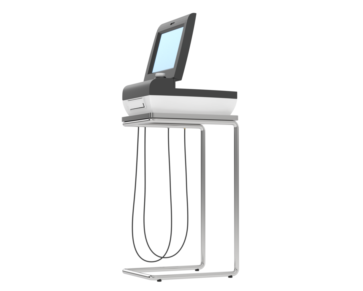 Fetal monitor isolated on background. 3d rendering - illustration png