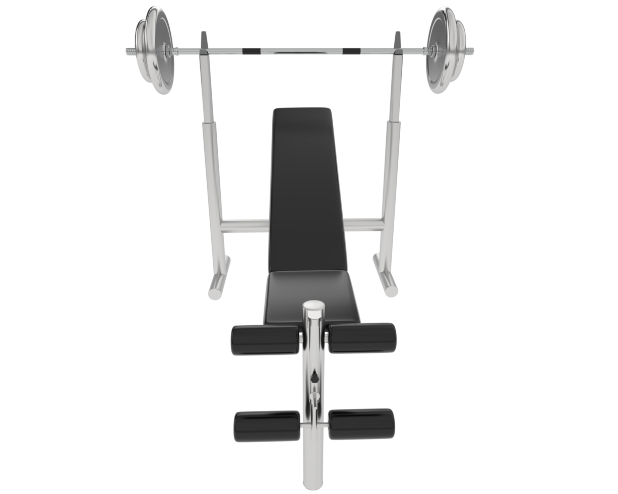 Bench press isolated on background. 3d rendering - illustration png