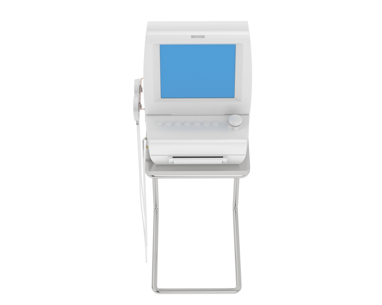 Fetal monitor isolated on background. 3d rendering - illustration png