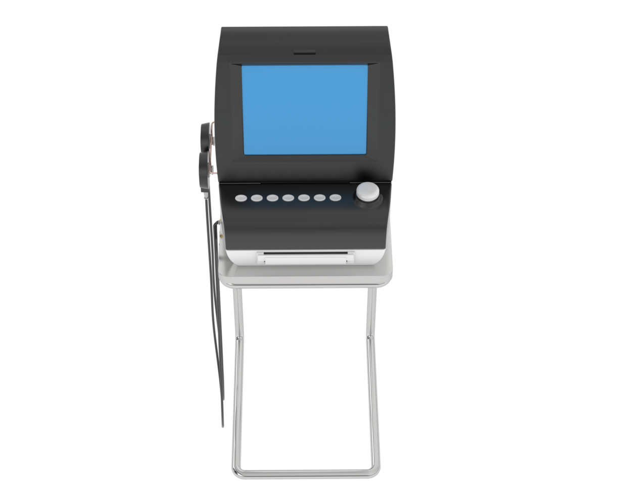 Fetal monitor isolated on background. 3d rendering - illustration png
