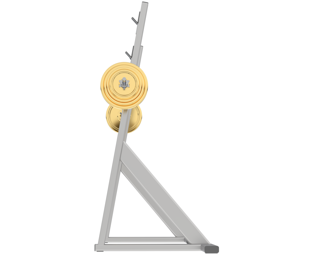 Bench press isolated on background. 3d rendering - illustration png