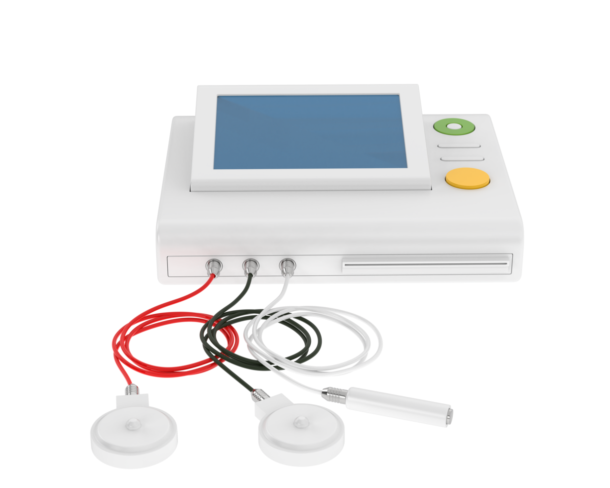Fetal monitor isolated on background. 3d rendering - illustration png