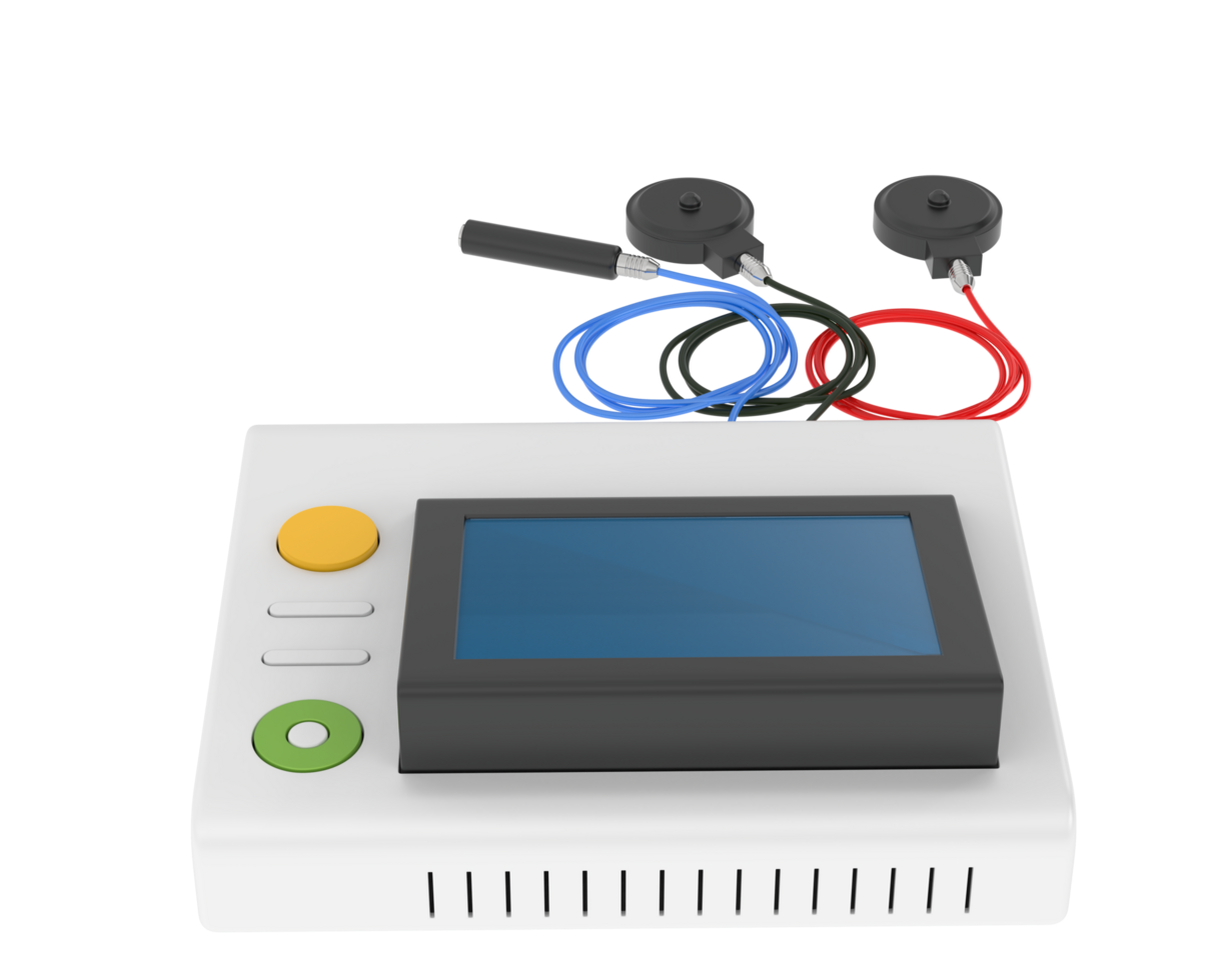 Fetal monitor isolated on background. 3d rendering - illustration png