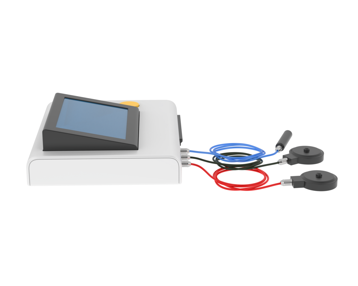 Fetal monitor isolated on background. 3d rendering - illustration png
