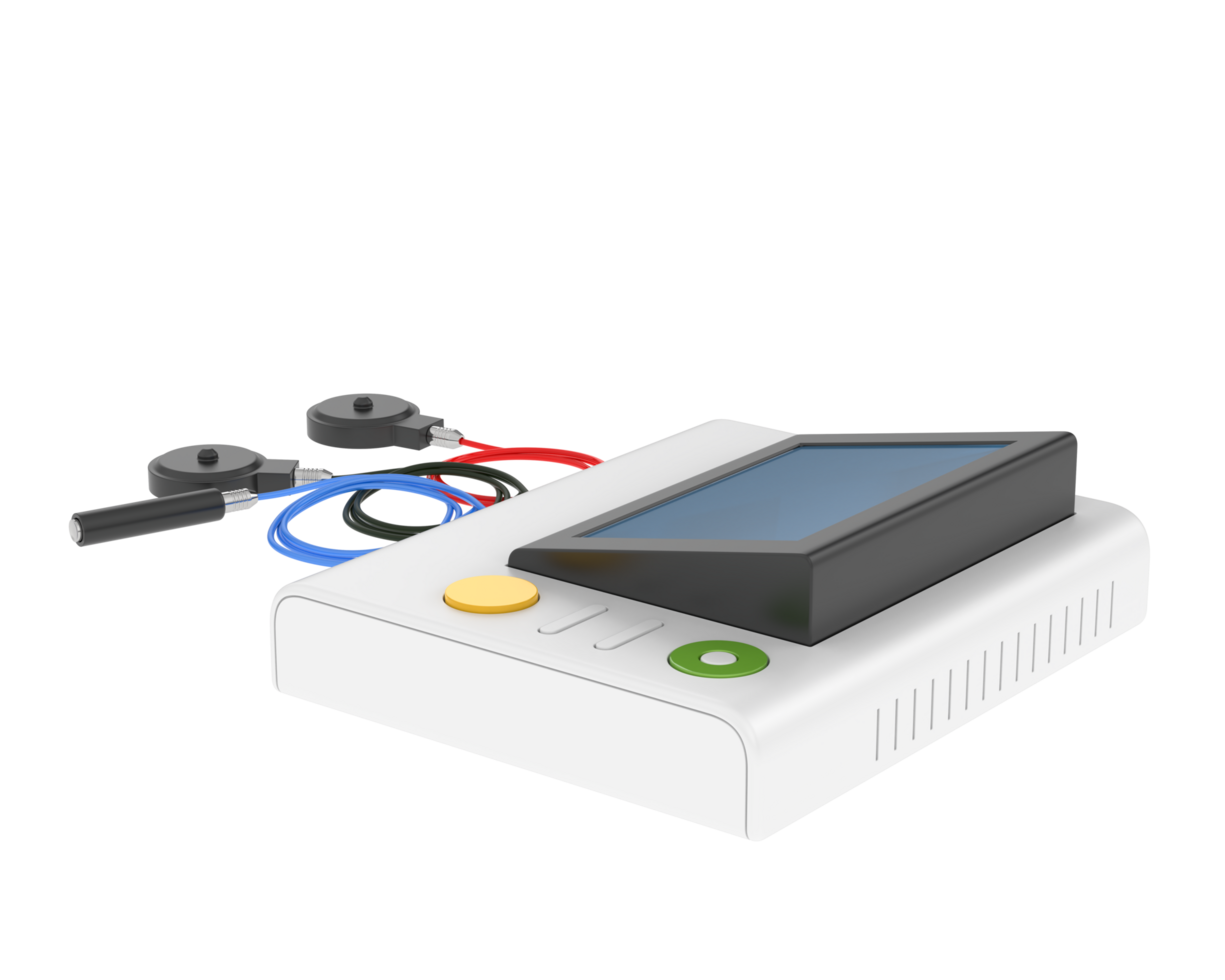 Fetal monitor isolated on background. 3d rendering - illustration png
