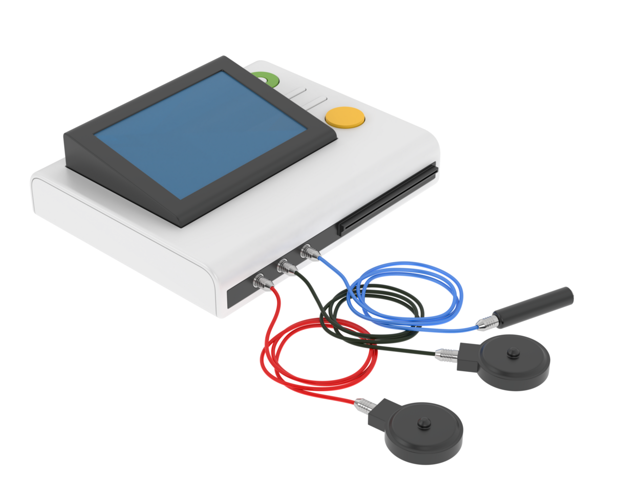 Fetal monitor isolated on background. 3d rendering - illustration png