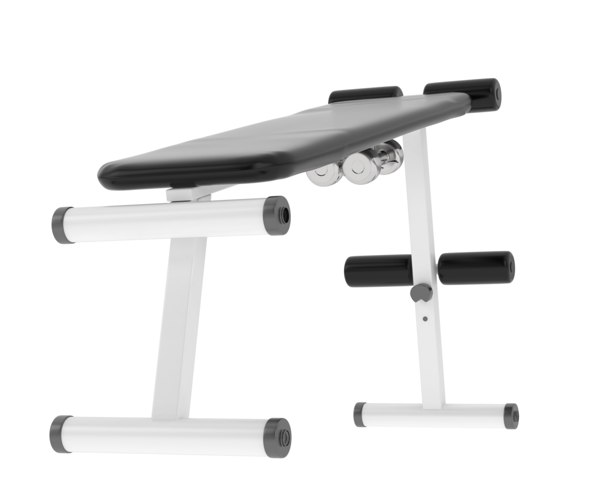 Gym bench isolated on background. 3d rendering - illustration png