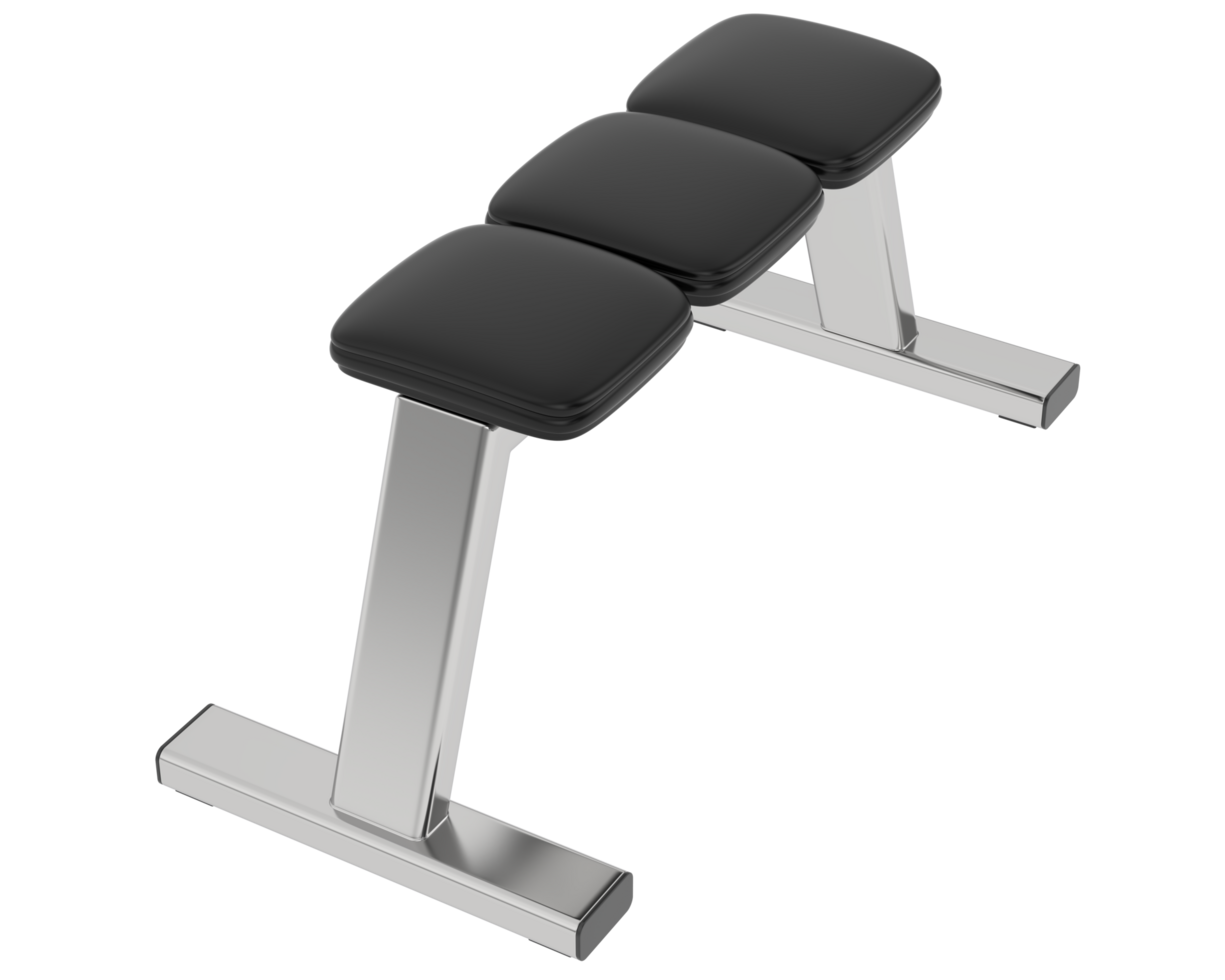 Gym bench isolated on background. 3d rendering - illustration png