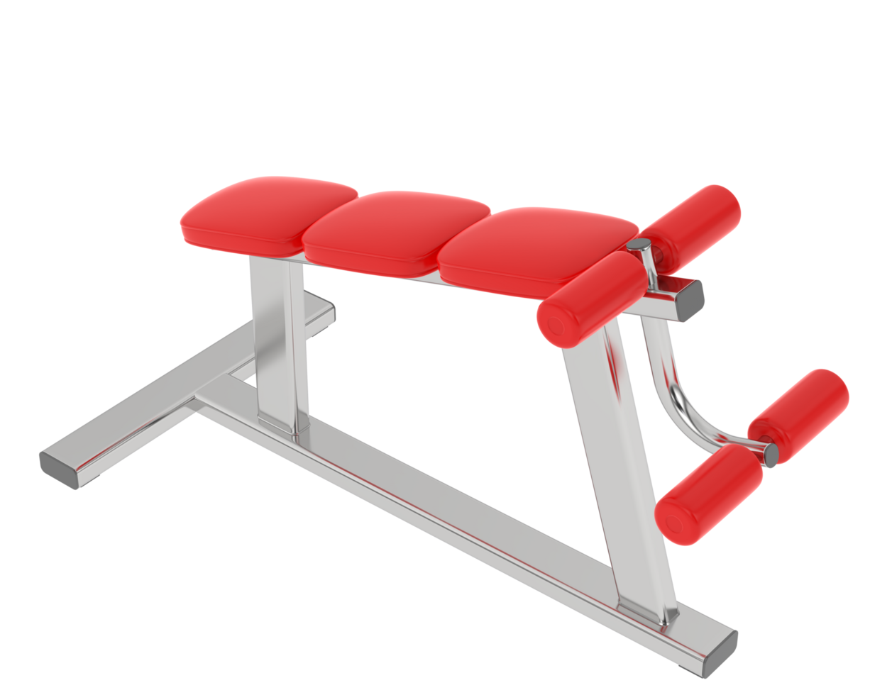 Gym bench isolated on background. 3d rendering - illustration png