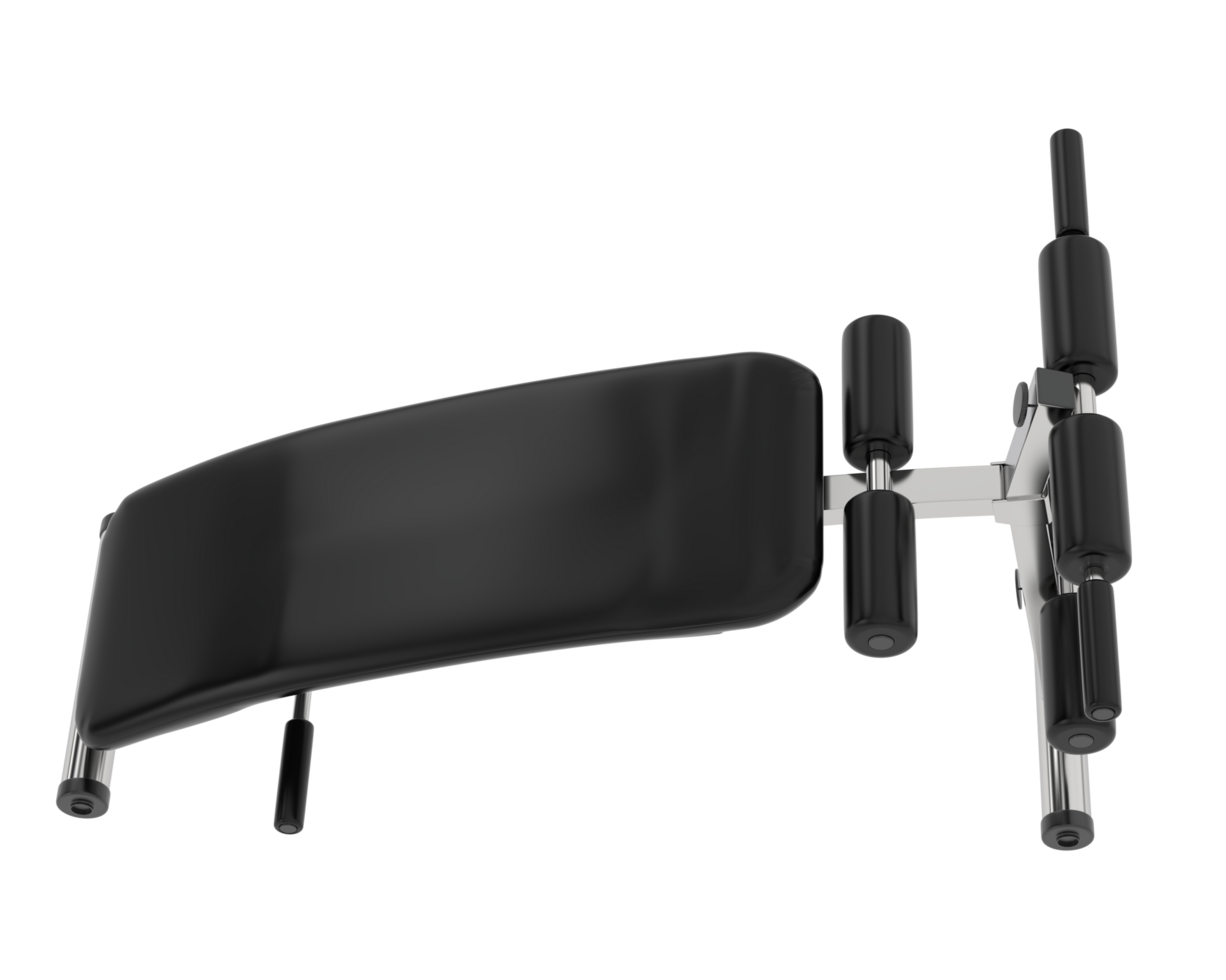 Adjustable bench for gym isolated on background. 3d rendering - illustration png