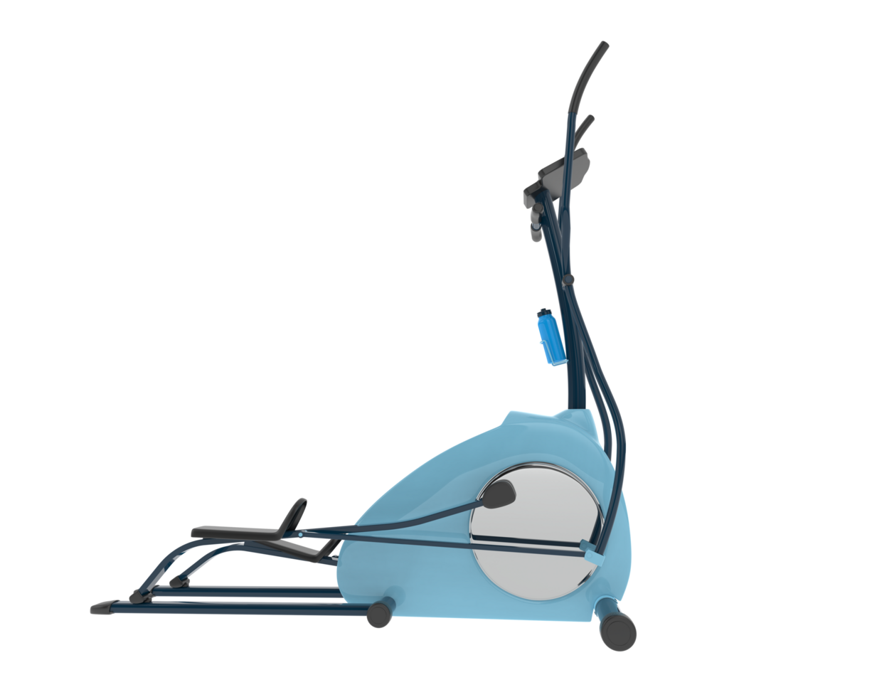 Elliptical device for gym isolated on background. 3d rendering - illustration png