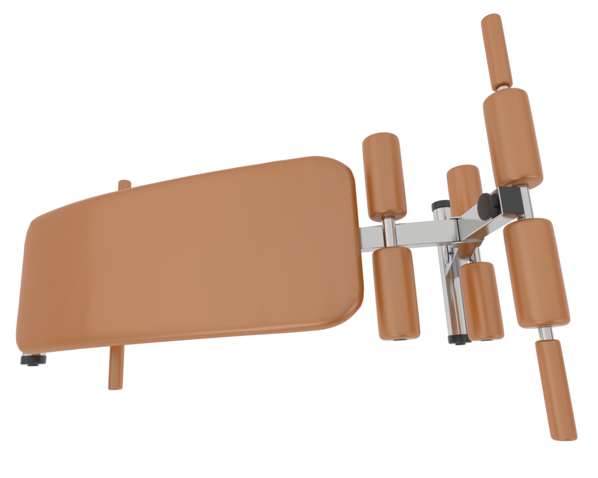 Adjustable bench for gym isolated on background. 3d rendering - illustration png