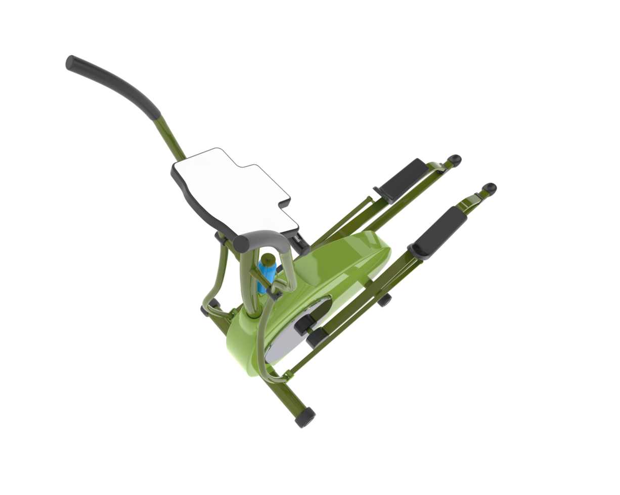 Elliptical device for gym isolated on background. 3d rendering - illustration png