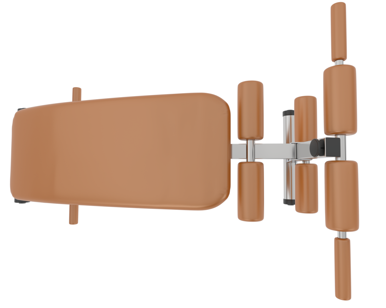 Adjustable bench for gym isolated on background. 3d rendering - illustration png