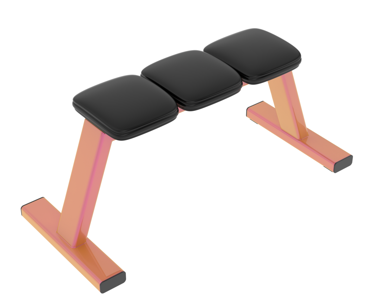 Gym bench isolated on background. 3d rendering - illustration png