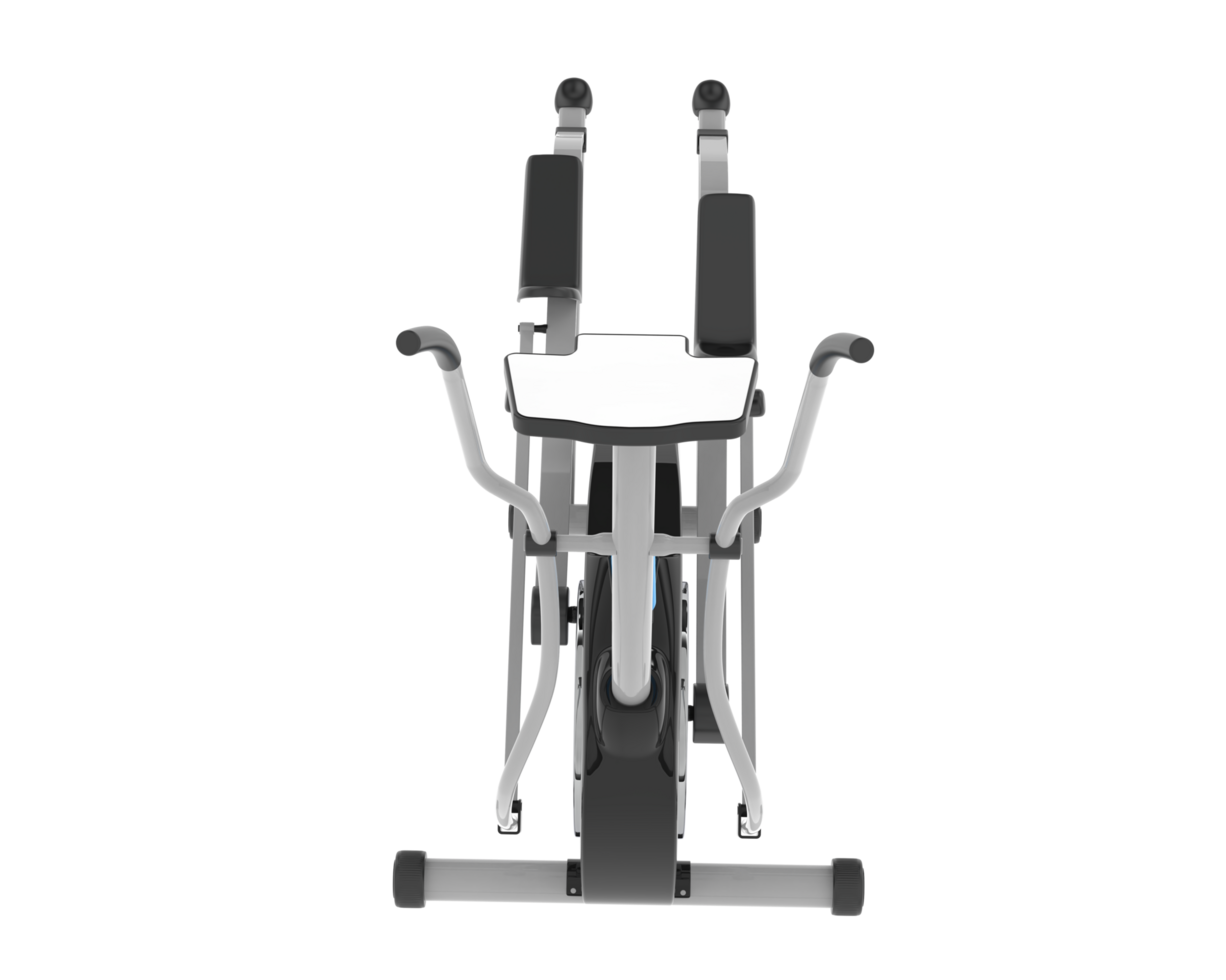 Elliptical device for gym isolated on background. 3d rendering - illustration png
