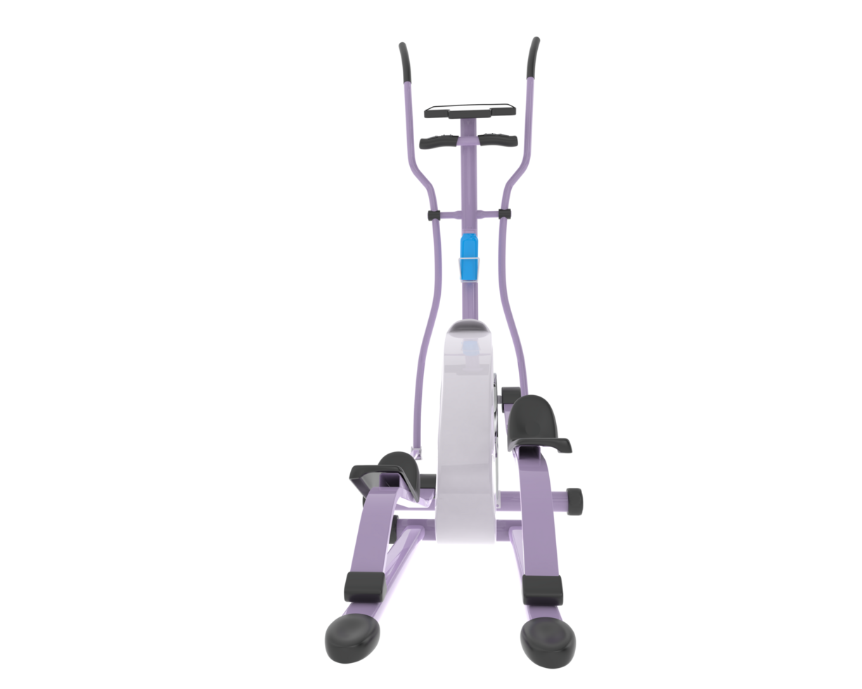 Elliptical device for gym isolated on background. 3d rendering - illustration png
