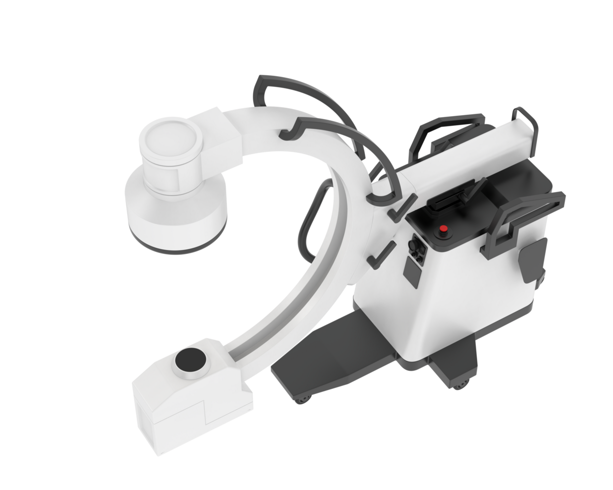 X-Ray machine isolated on background. 3d rendering - illustration png