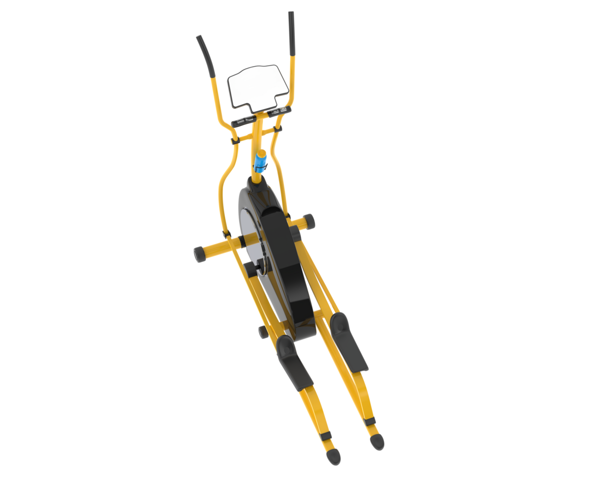Elliptical device for gym isolated on background. 3d rendering - illustration png