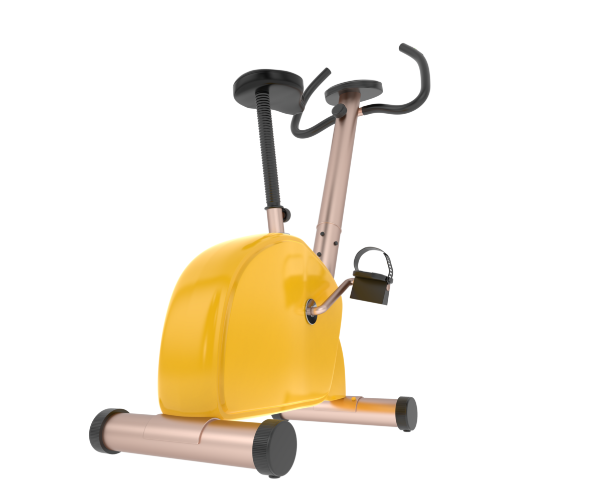 Elliptical device for gym isolated on background. 3d rendering - illustration png