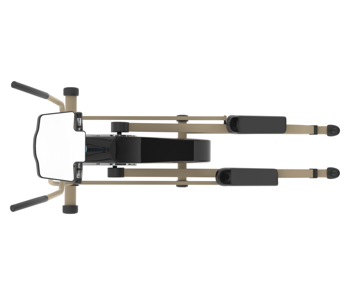 Elliptical device for gym isolated on background. 3d rendering - illustration png