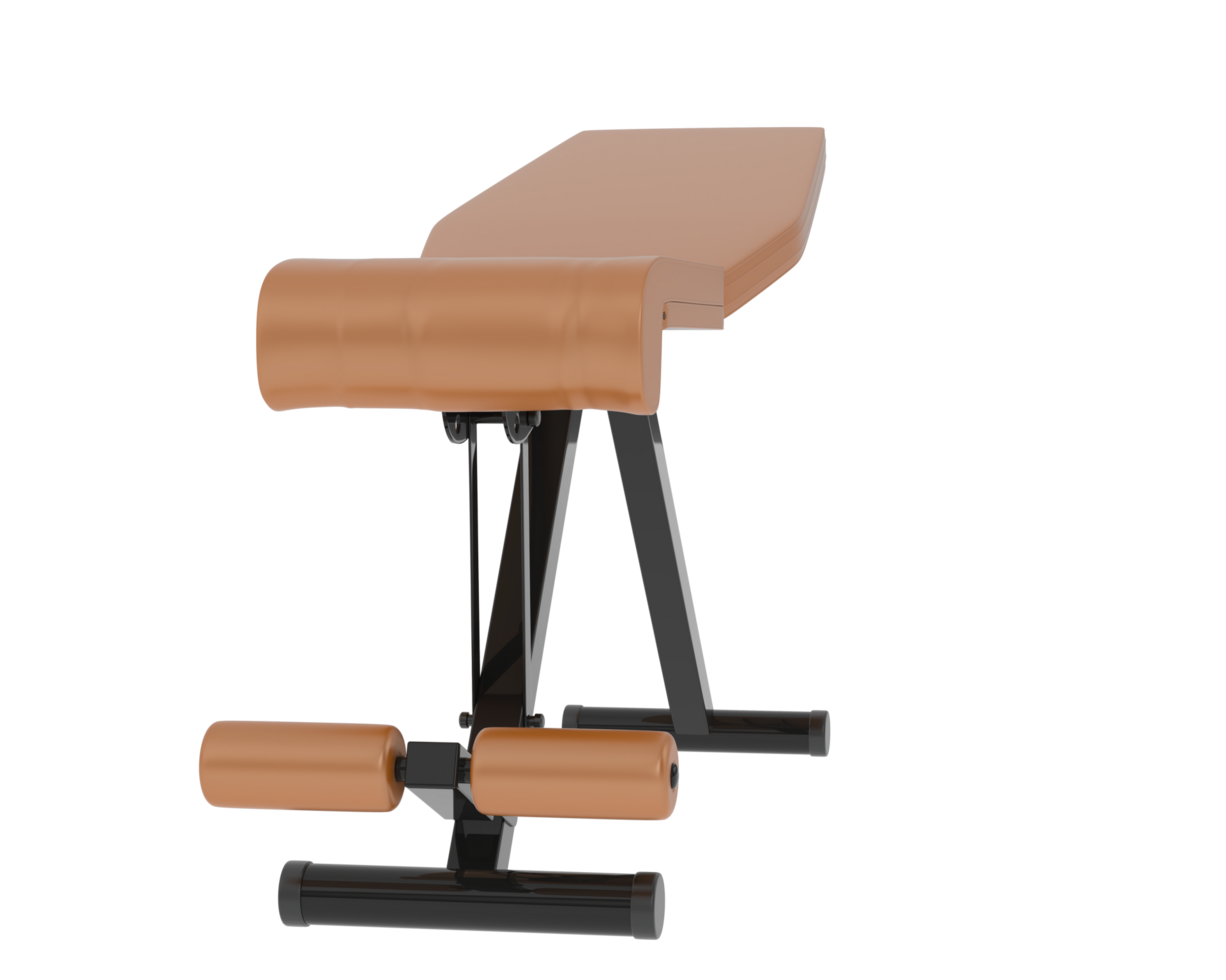 Gym bench isolated on background. 3d rendering - illustration png