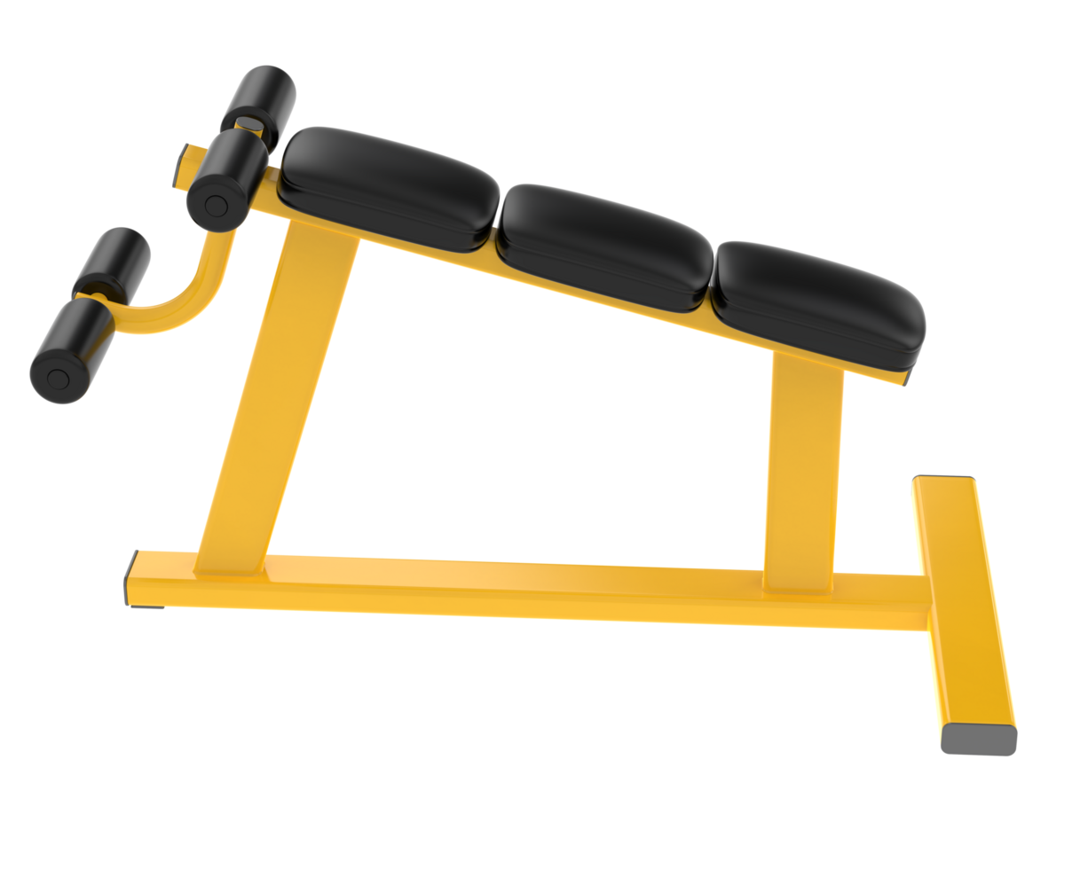 Gym bench isolated on background. 3d rendering - illustration png