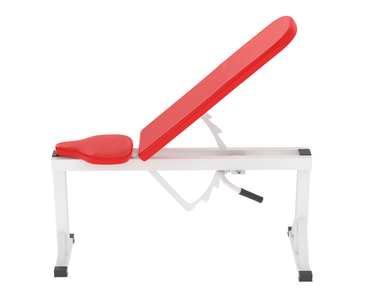 Gym bench isolated on background. 3d rendering - illustration png