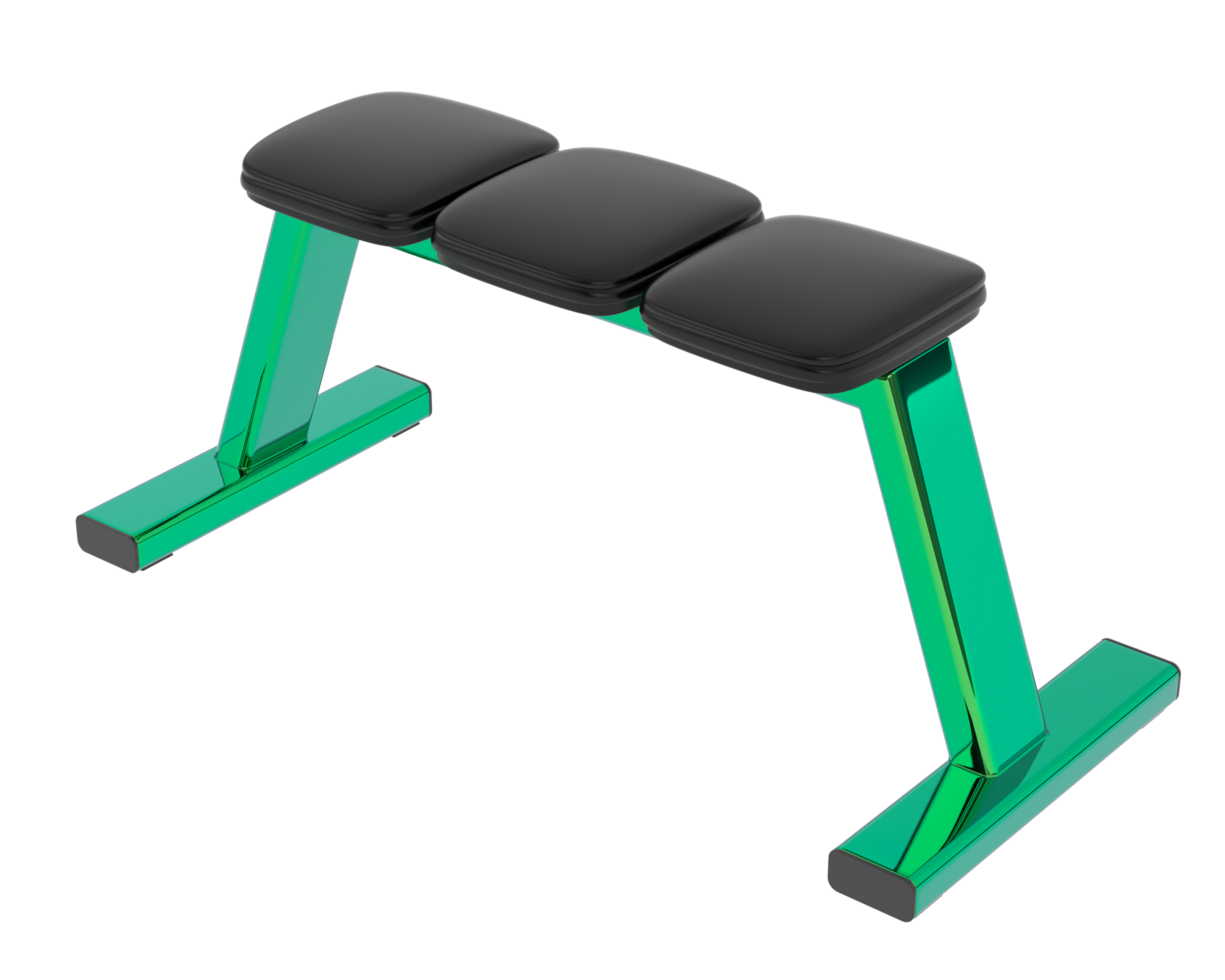 Gym bench isolated on background. 3d rendering - illustration png