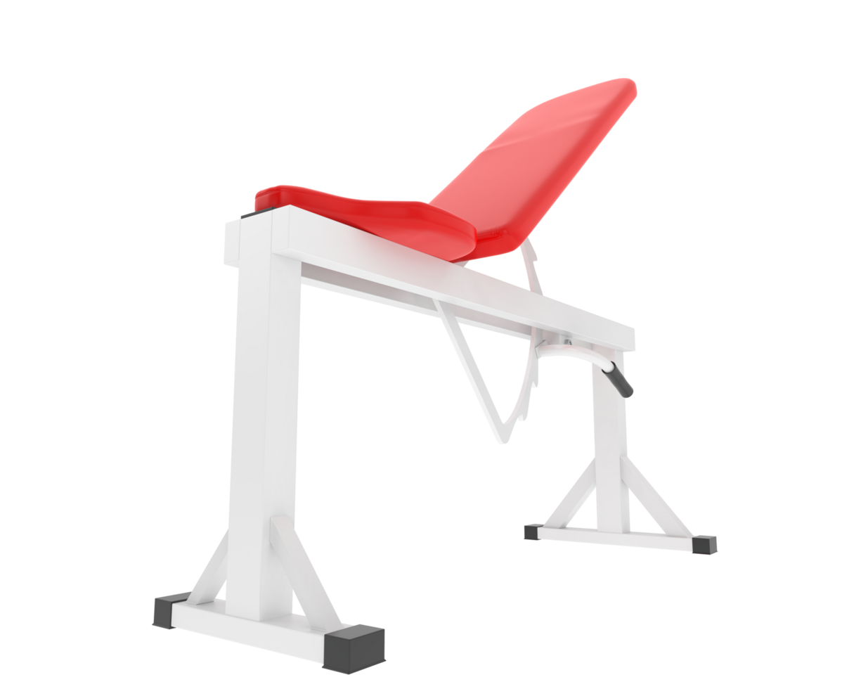 Gym bench isolated on background. 3d rendering - illustration png