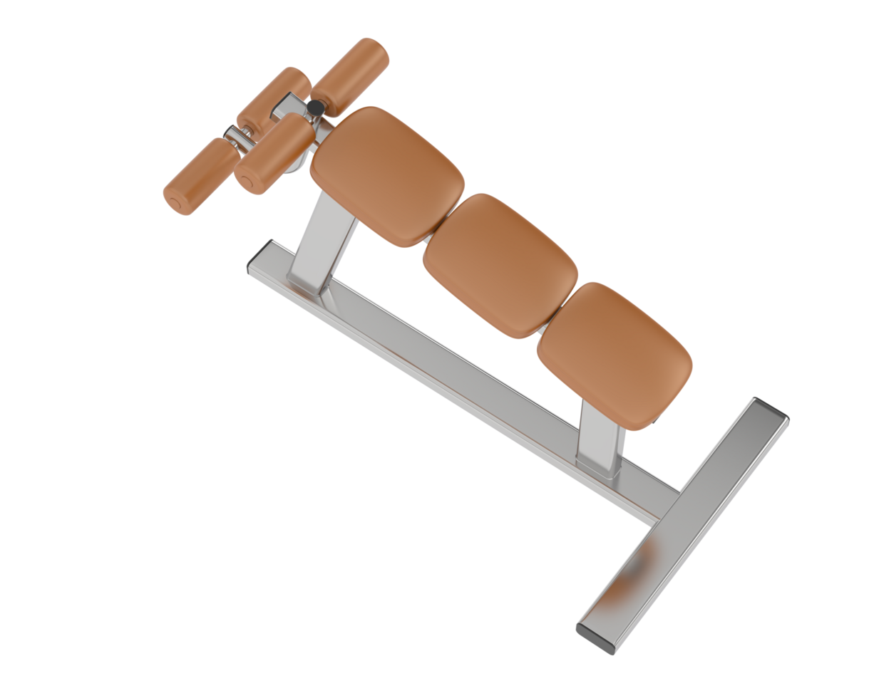 Gym bench isolated on background. 3d rendering - illustration png