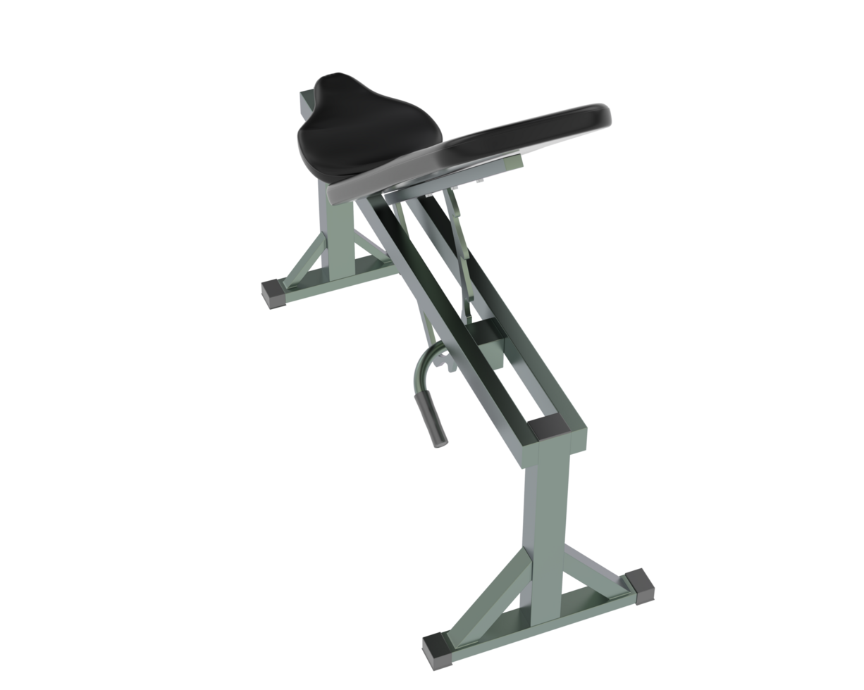 Gym bench isolated on background. 3d rendering - illustration png