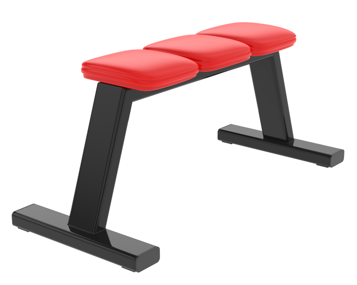 Gym bench isolated on background. 3d rendering - illustration png