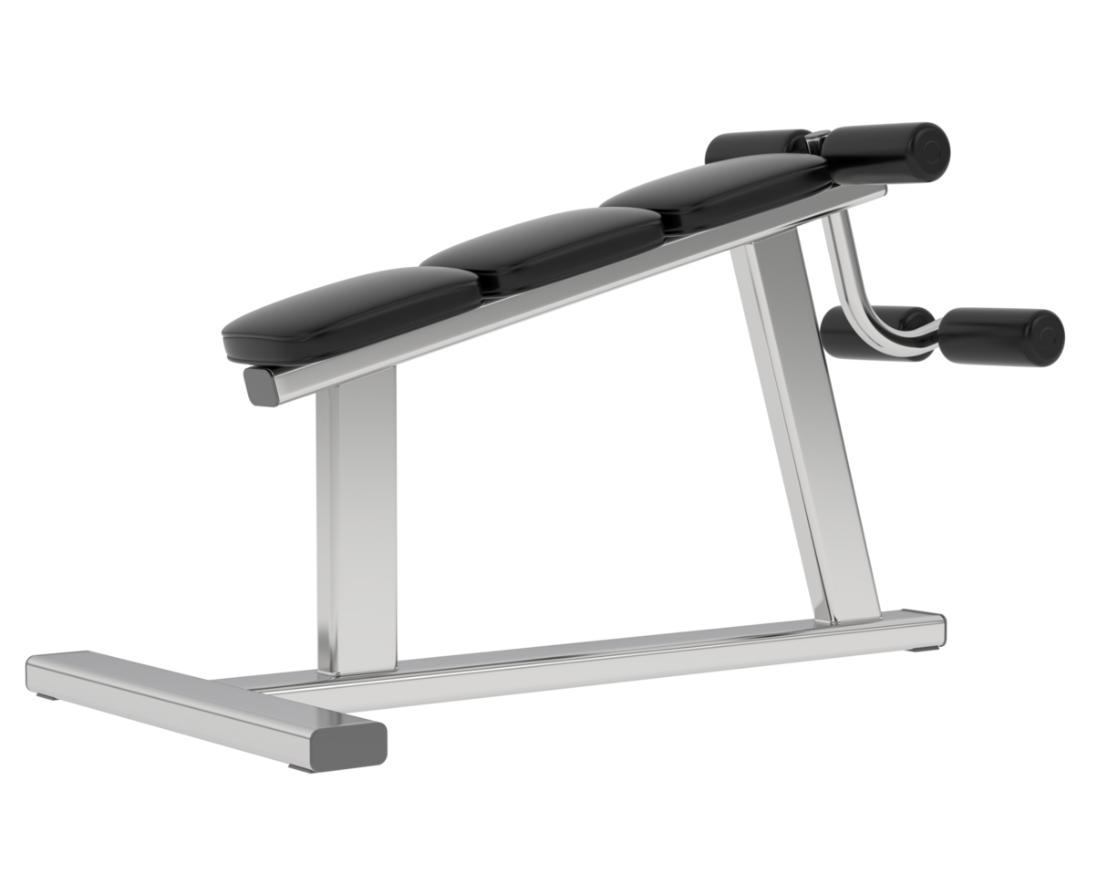 Gym bench isolated on background. 3d rendering - illustration png