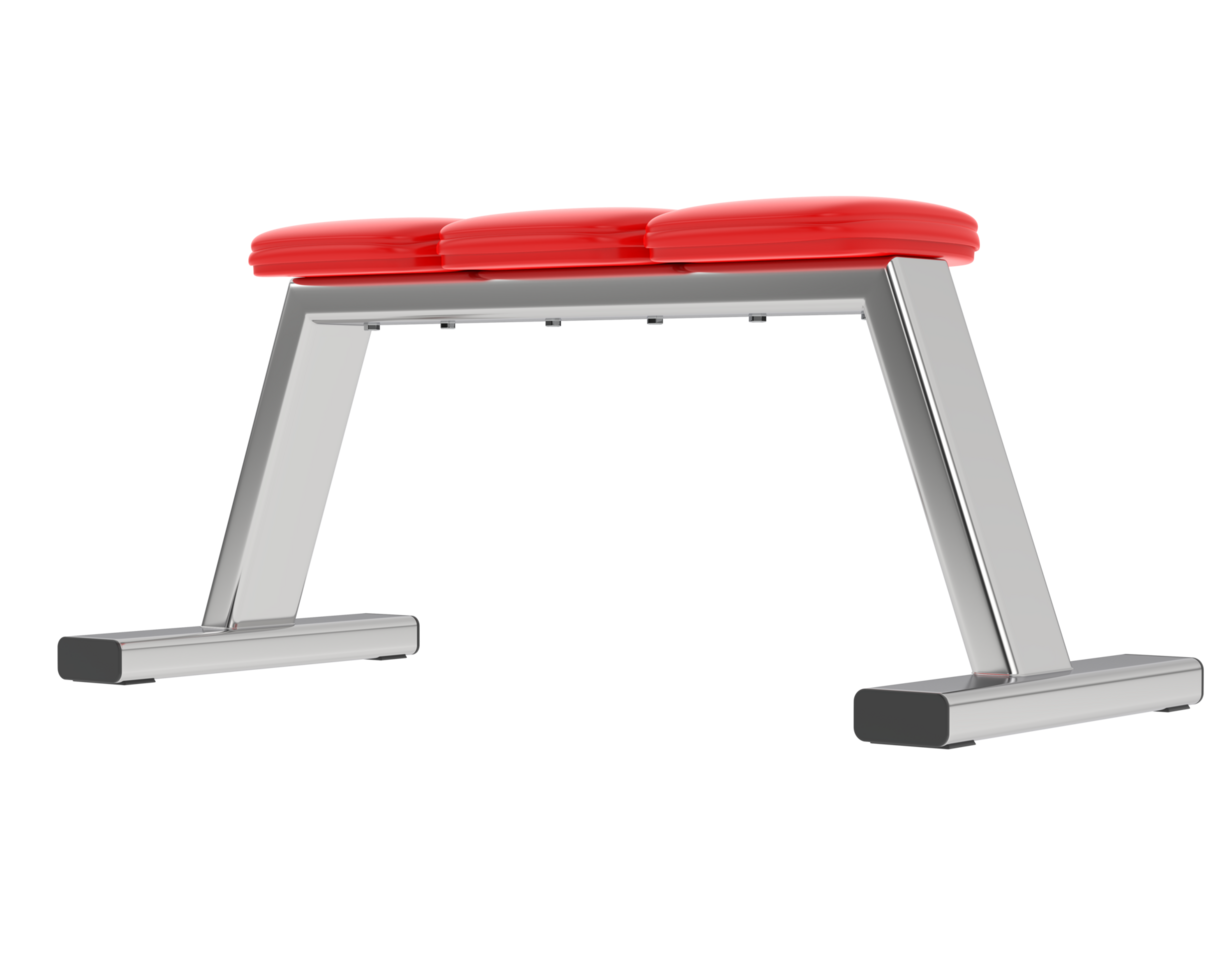 Gym bench isolated on background. 3d rendering - illustration png