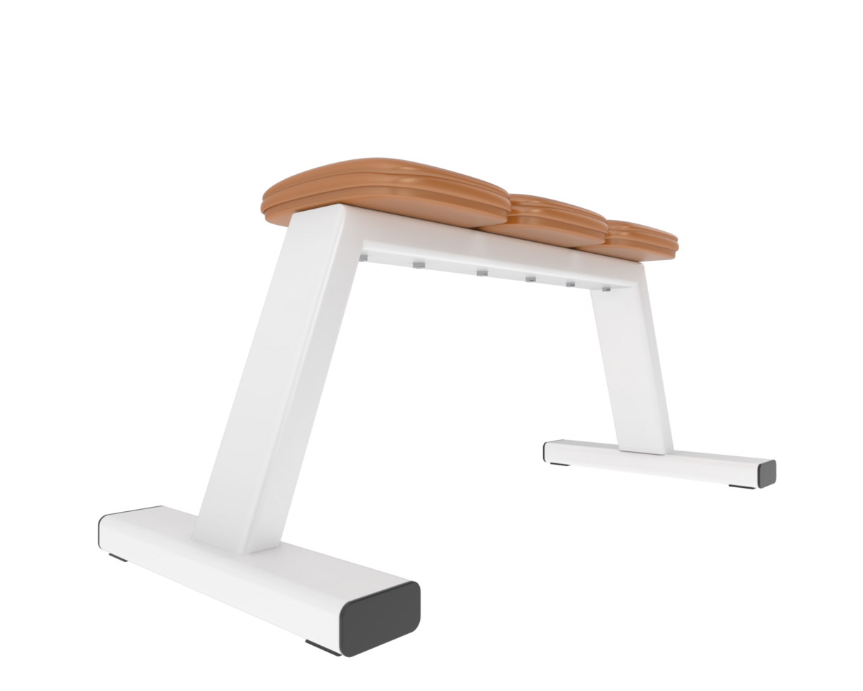 Gym bench isolated on background. 3d rendering - illustration png