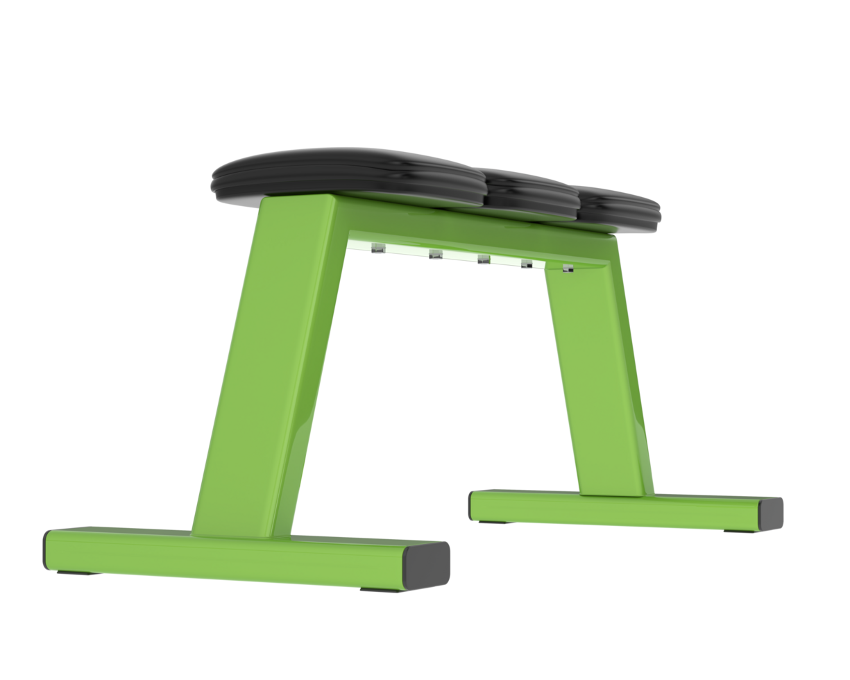 Gym bench isolated on background. 3d rendering - illustration png