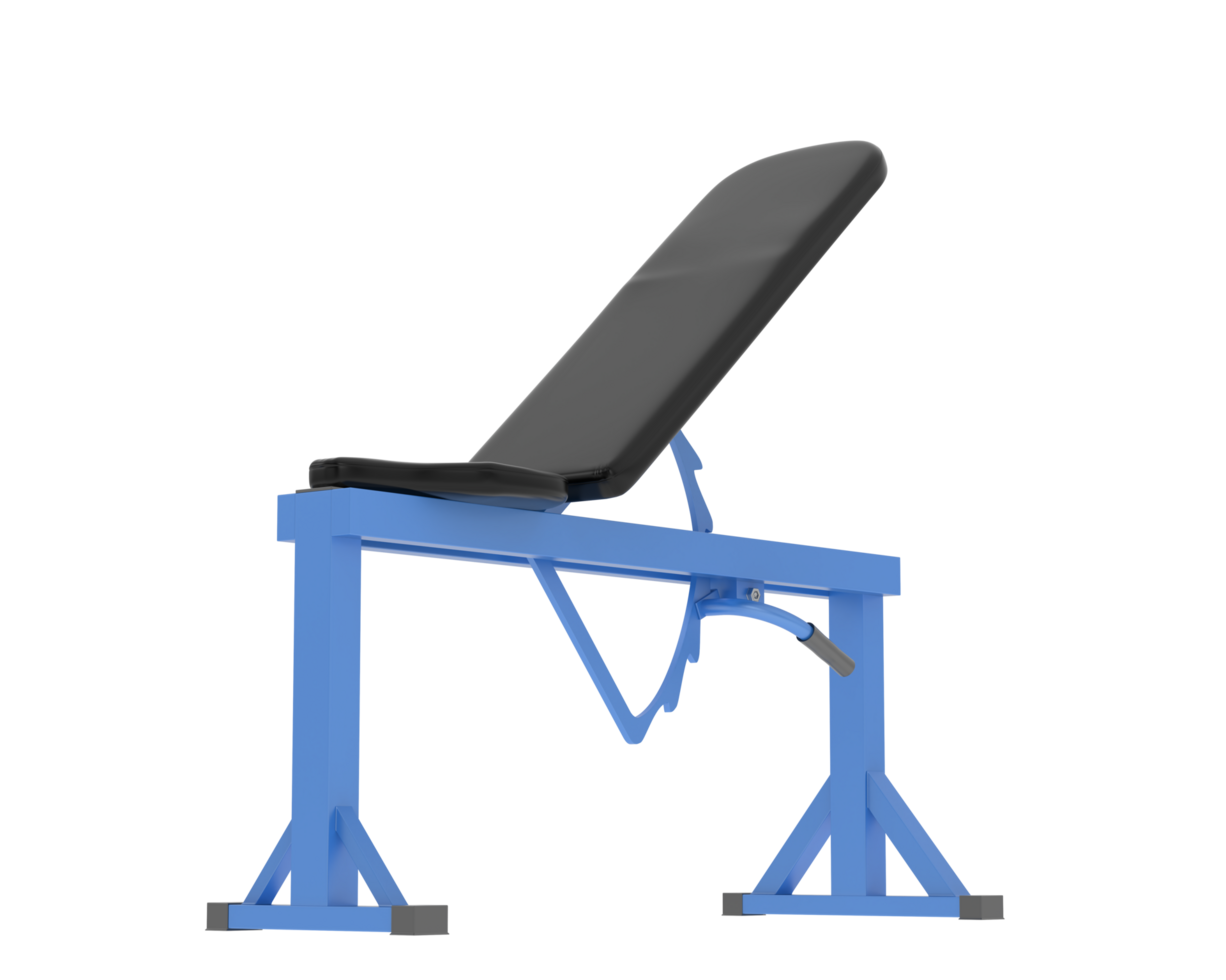 Gym bench isolated on background. 3d rendering - illustration png