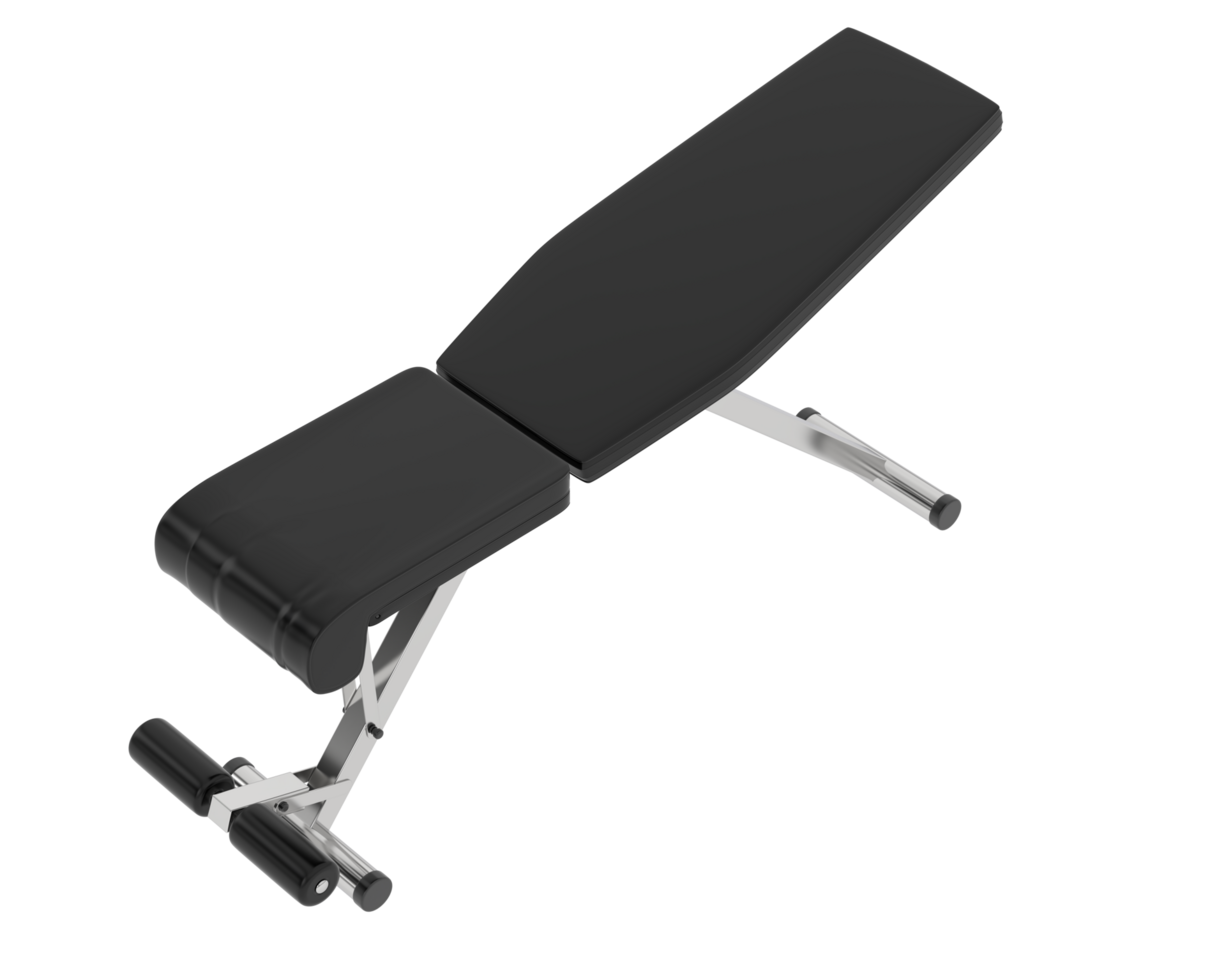 Gym bench isolated on background. 3d rendering - illustration png