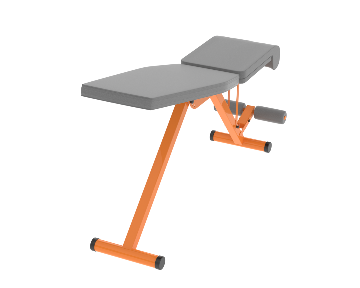 Gym bench isolated on background. 3d rendering - illustration png