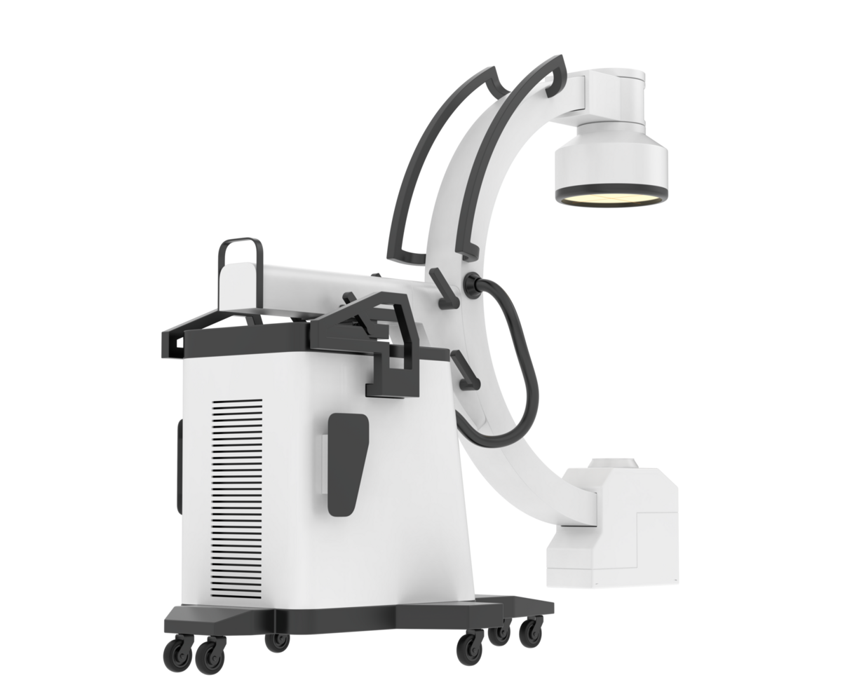 X-Ray machine isolated on background. 3d rendering - illustration png