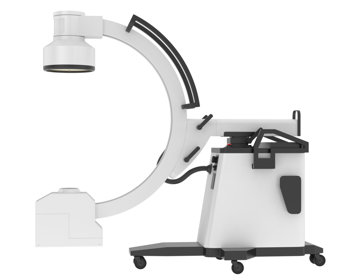 X-Ray machine isolated on background. 3d rendering - illustration png